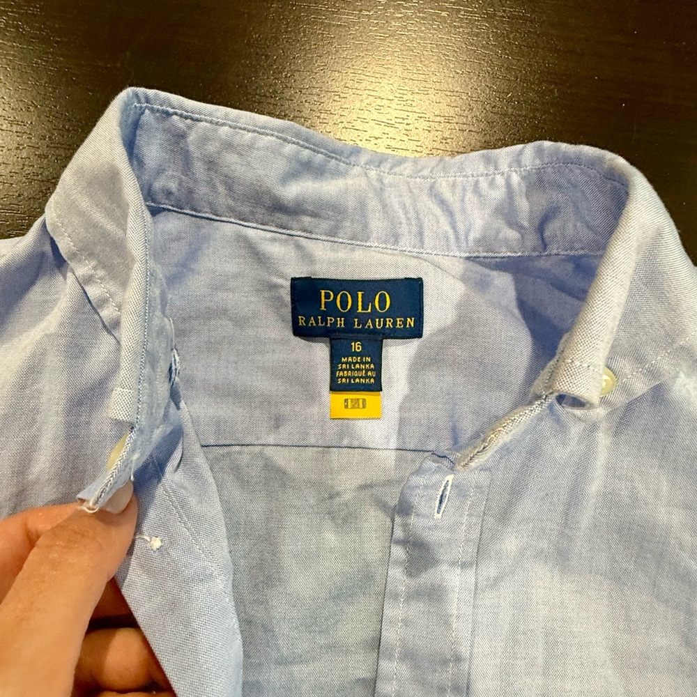 Polo by Ralph Lauren Women’s Blue Short Sleeve Shirt - Picture 4 of 8